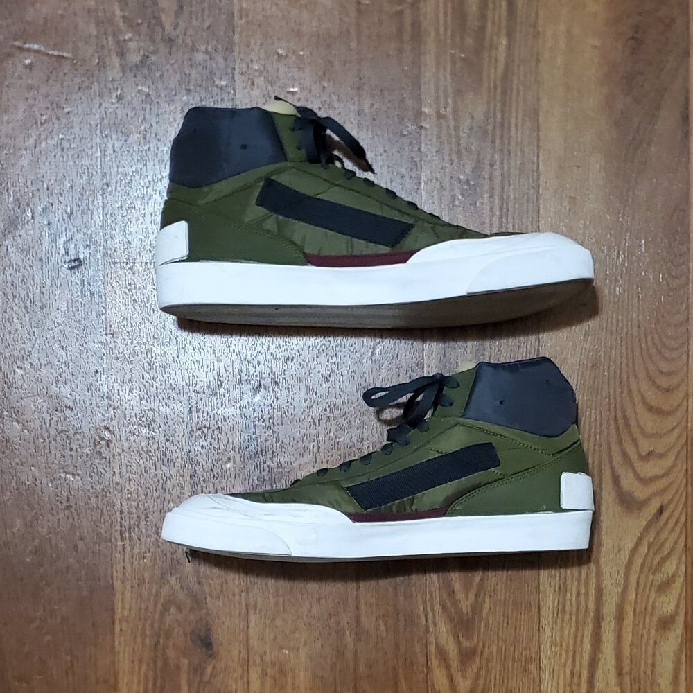 Men's NIKE Drop Type Mid Legion Olive Sneakers Sz 12 EUC